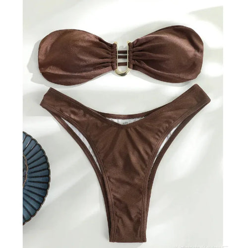 Sexy Bikinis 2025 Women's Swimwear Female Swimsuit For Swimming Wear Bathing Suits Brazilian Bikini Set Beachwear Pool Bather