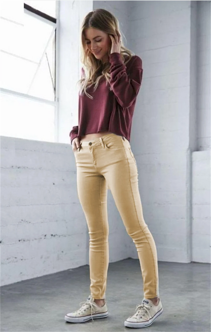 Skinny Jeans for Women Khaki Pants  Stretchy Trousers Denim Pants for Daily Slimming Jeggings Ankle