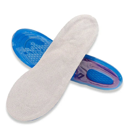 Orthopedic Arch Support and Foot Pain Massaging Silicone Gel Soft Sport Shoe Insole Pad for Man Women Insoles Anti-Shock 1Pair