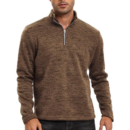 Autumn Men's Half Zipper Stand Collar Pullover Slim Fit Long Sleeve Casual Sweatshirts Long Sleeve Streetwear Tracksuit Men