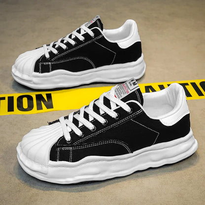 Same Style Thick Soled Canvas Sneakers for Men and Women Spring/summer 2024 Low Cut Casual Sports Sneakers