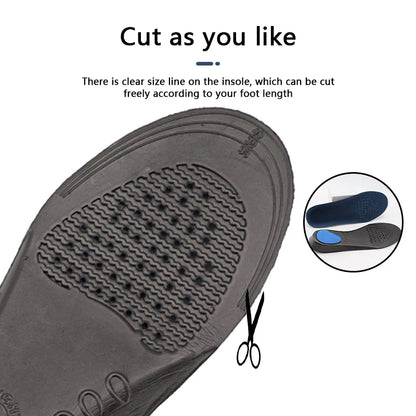 1Pair Plantar Fasciitis Arch Support Shoes Insole Orthopedic Insoles for Feet Shock-absorbing Shoe Pads Unisex Size EU34-49