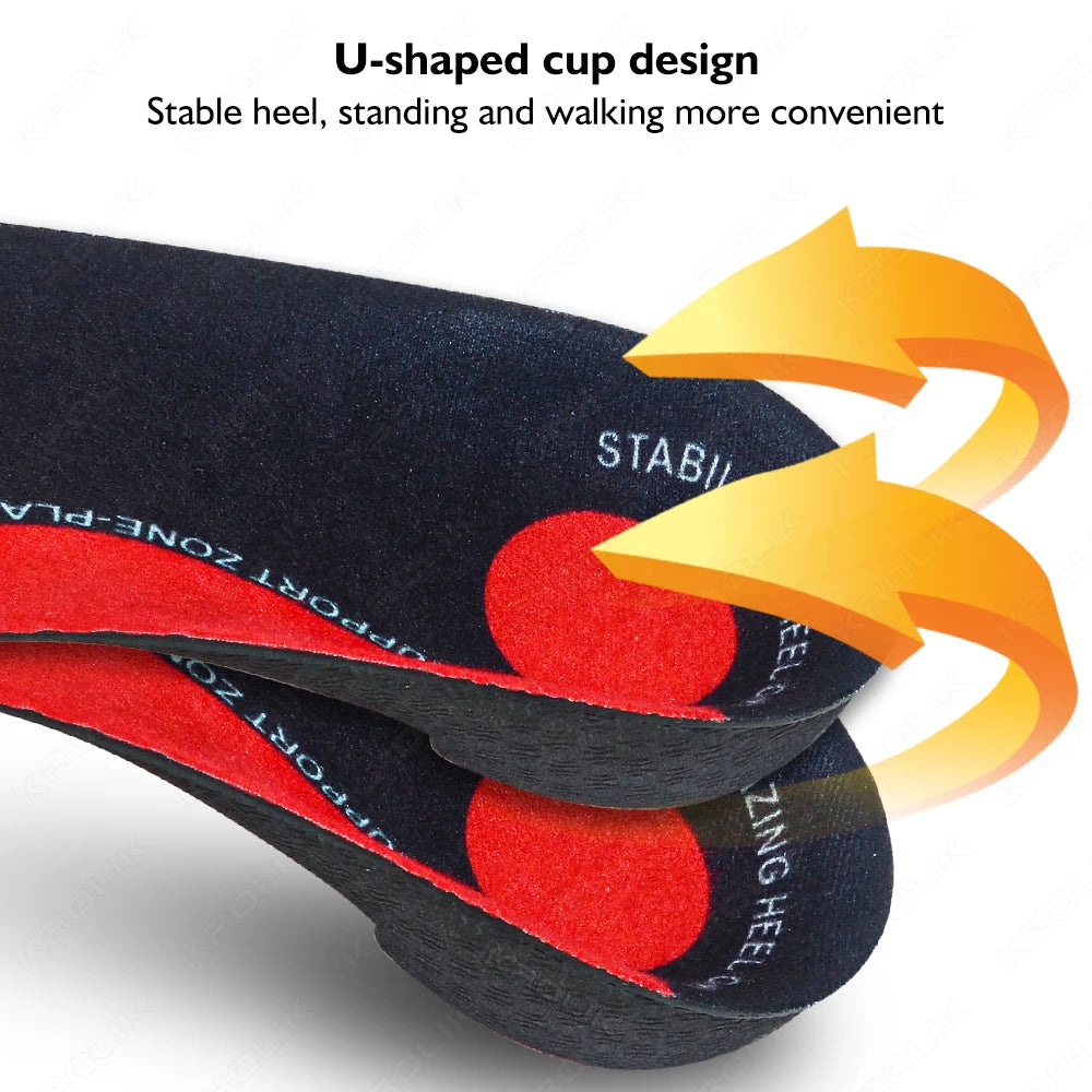 3/4 Flat Feet Insole Severe Orthotic Arch Support Insert Orthopedic Shoes Sole Pads Heel Pain Plantar Fasciitis Men Woman Unisex