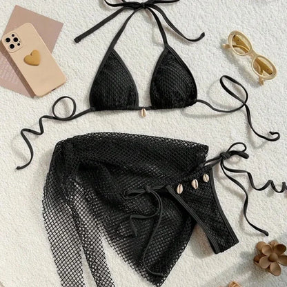 Sexy Bikinis Female Swimsuits Women's Three-Piece Swimwear Beach Swim Wear Bathing Suits Brazilian Bikini Set Pool Bather