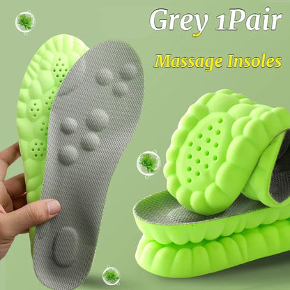 Wormwood Insoles Foot Acupressure Insole Men Women Soft Breathable Sports Pads Soft Sweat-absorbing Deodorant Running Insoles