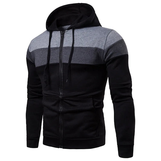 Men's Hoodie Black White Army Green Red Hooded Color Block Fleece Cool Casual Winter Clothing Apparel Hoodies Sweatshirts