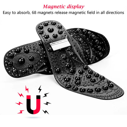 UPAKME 68 Magnet Magnetic Therapy Silicone Insole Transparent Massage Foot Weight Loss Slimming Insole Health Care Shoe Sole Pad