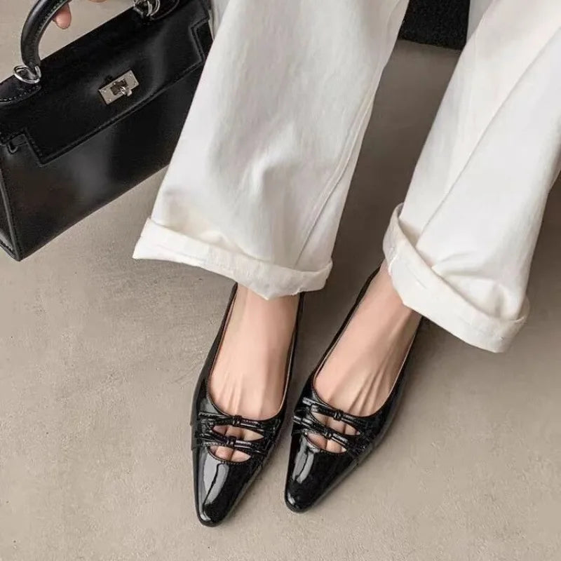 Designer Summer Cover Toe Women Sandals Fashion Butterfly-knot Dress Shoes Women's Low Heel Stripper Party Sandalias