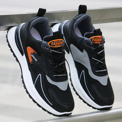 2025 Men's Casual Shoes Fashionable Breathable Sports Wear-resistant Running Shoes Outdoor Walking Training Tennis Shoes