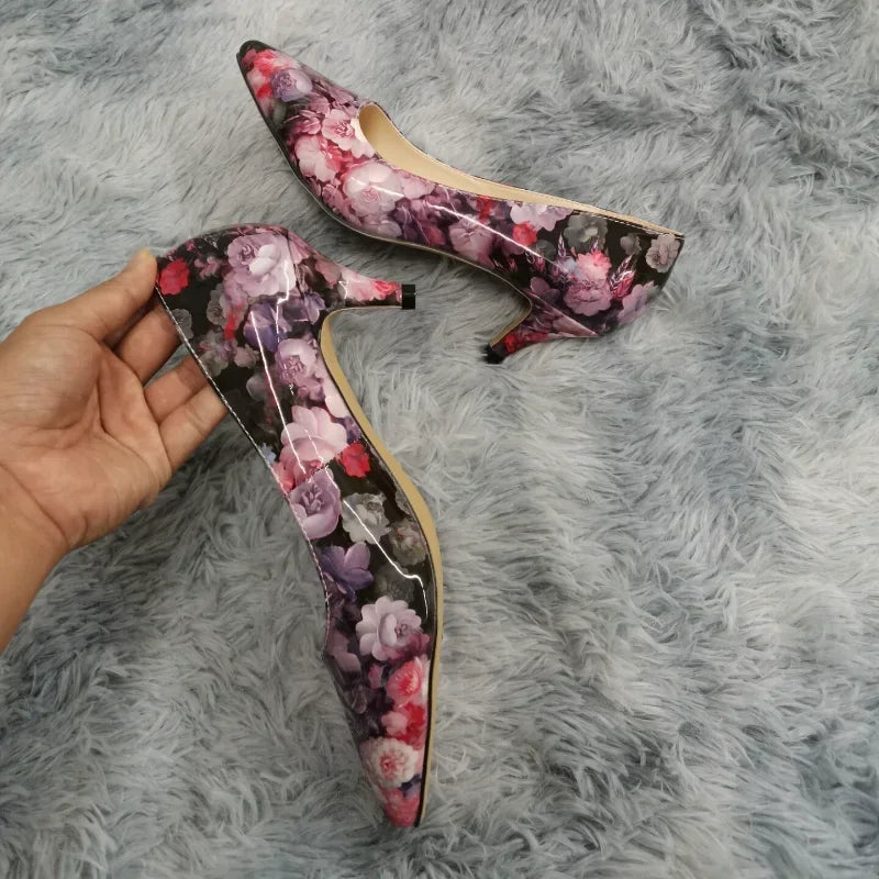 Spring and Autumn 2025 Women Pumps 5cm High Heels Solid Color Breathable Rubber Non slip Sole Latex Insole Work Wedding Shoes