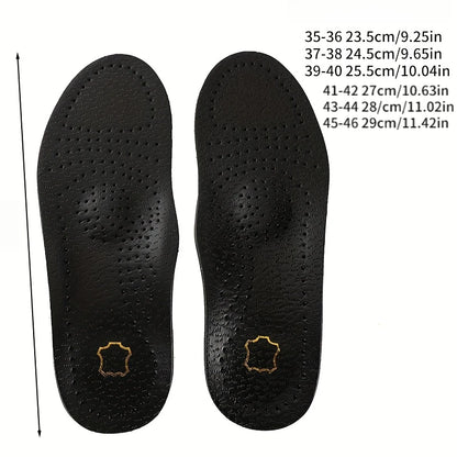 Leather Orthotic Insoles Half/Full Pad Orthopedic Flat Feet Heel Pain Arch Support O/X Leg Corrected Insoles Shoes Sole Insert