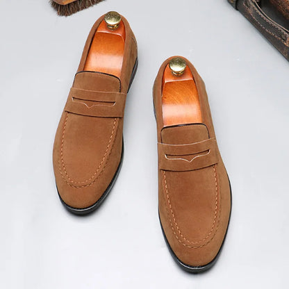 Designer Fashion Suede Patent Leather Casual Shoes For Men Loafers Formal Wedding Dress Homecoming Footwear Zapatos Hombre