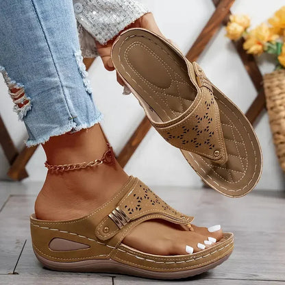 Summer Women Wedge Sandals Open Toe Outdoor New Flip Flops Fashion Casual Designer Shoes Slip on Platform Sandals Slides Women
