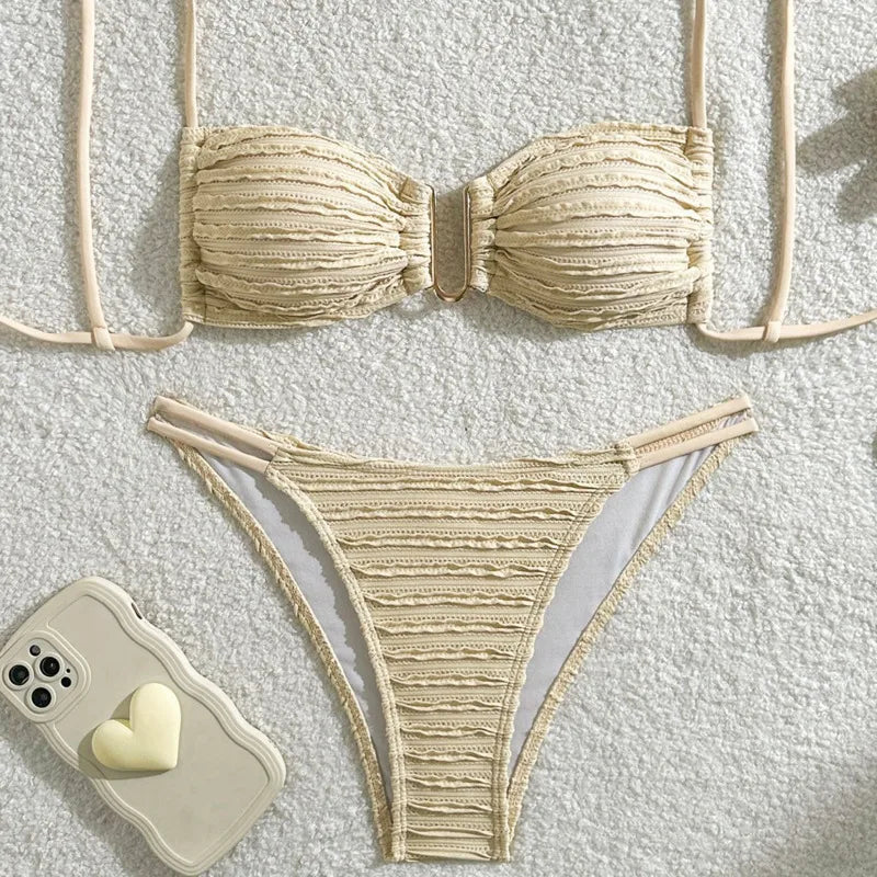 Summer Sexy Bikinis  Women's Swimwear Female Swimsuit For Swim Wear Bathing Suits Brazilian Bikini Set Beachwear Pool Bather