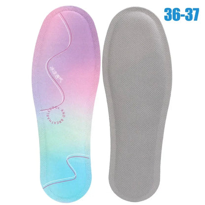 Summer Cooling Insoles for Men Women Leather Shoes Breathable Sweat Absorbing Herbal Antibacterial Deodorant Comfort Foot Pads