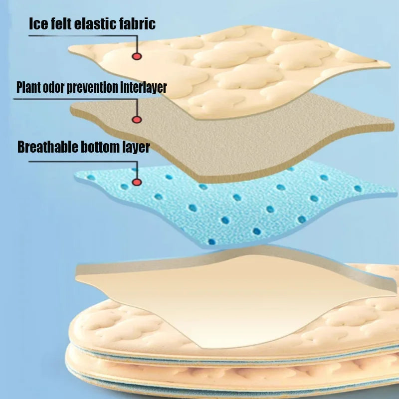 Massage Memory Foam Insoles for Shoes Sole Breathable Cushion Sport Insoles Feet Running Orthopedic Insoles Men Women Shoe Pads