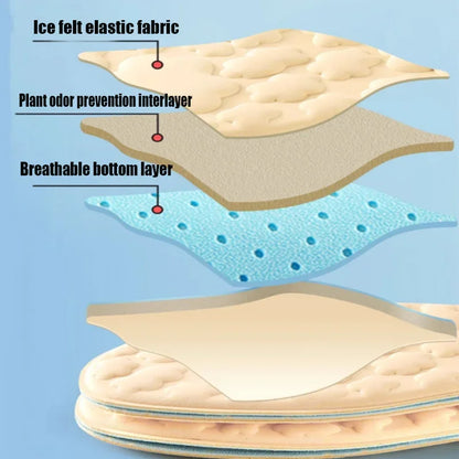 Massage Memory Foam Insoles for Shoes Sole Breathable Cushion Sport Insoles Feet Running Orthopedic Insoles Men Women Shoe Pads