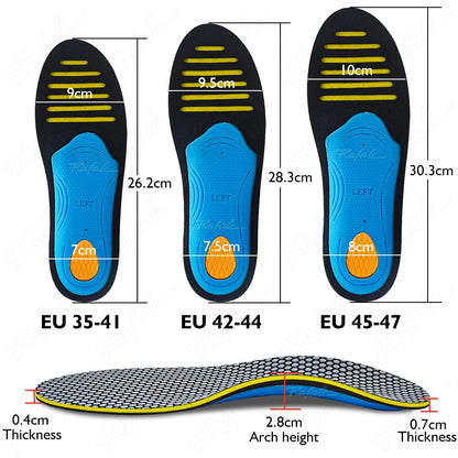 VTHRA High Quality EVA Orthotics Insoles For Flat Feet 3D Arch Support Orthopedic Shoes Sole Insoles For Men And Women Shoe Pads