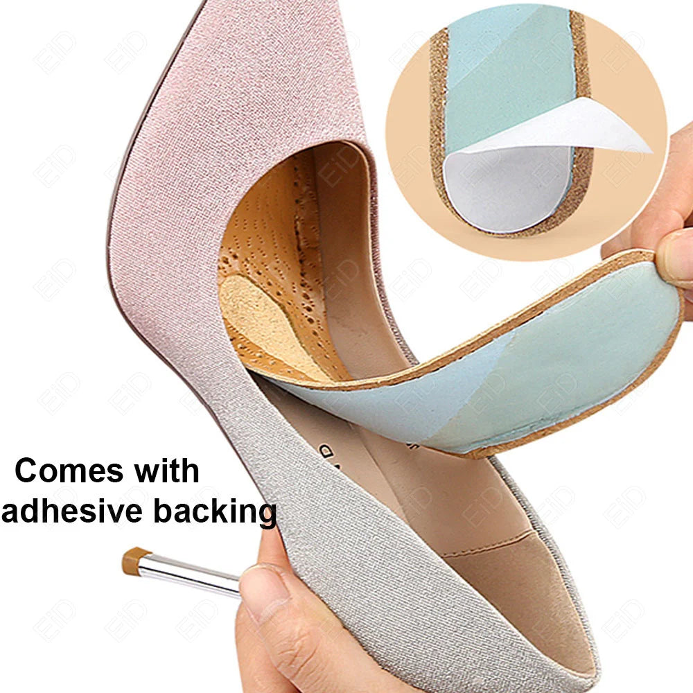 Leather Self-adhesive arch support  Insoles for Women High-heels Sandals Anti Slip Breathable Sweat-absorbent Shoe Pad Stickers