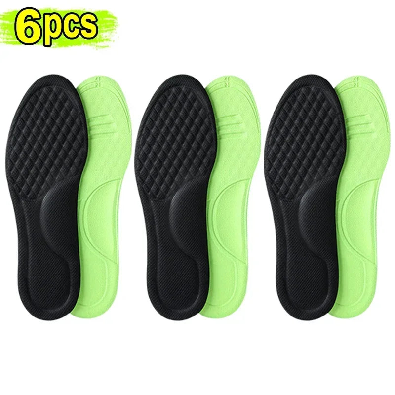 Unisex Soft Memory Foam Orthopedic Insoles Deodorizing Insole for Shoes Sports Absorbs Sweat Soft Antibacterial Shoe Accessories