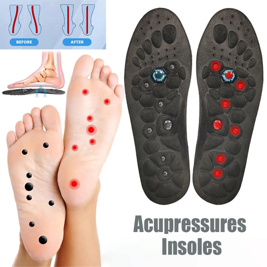Magnetic Insoles Foot Acupressures Insoles Arch of the EVA Foot Orthopedic Sport Insoles Foot Training Reflexology for Men Women