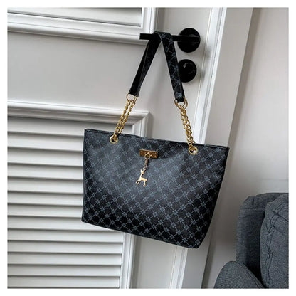 Trendy Shopping Bag Purse Women Luxury Design Tote Bag  Large Capacity Handbag Fashion Printing Shoulder Bag