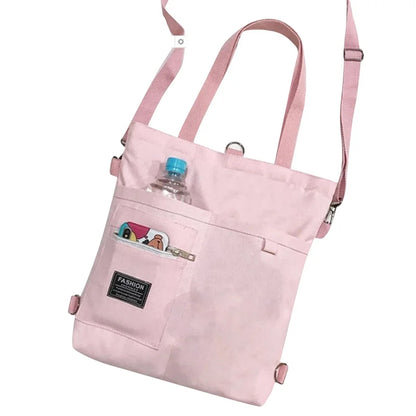 Women Canvas Crossbody Handbag Female Shopper Fashion Simple Shoulder Canvas Bags For Women Tote