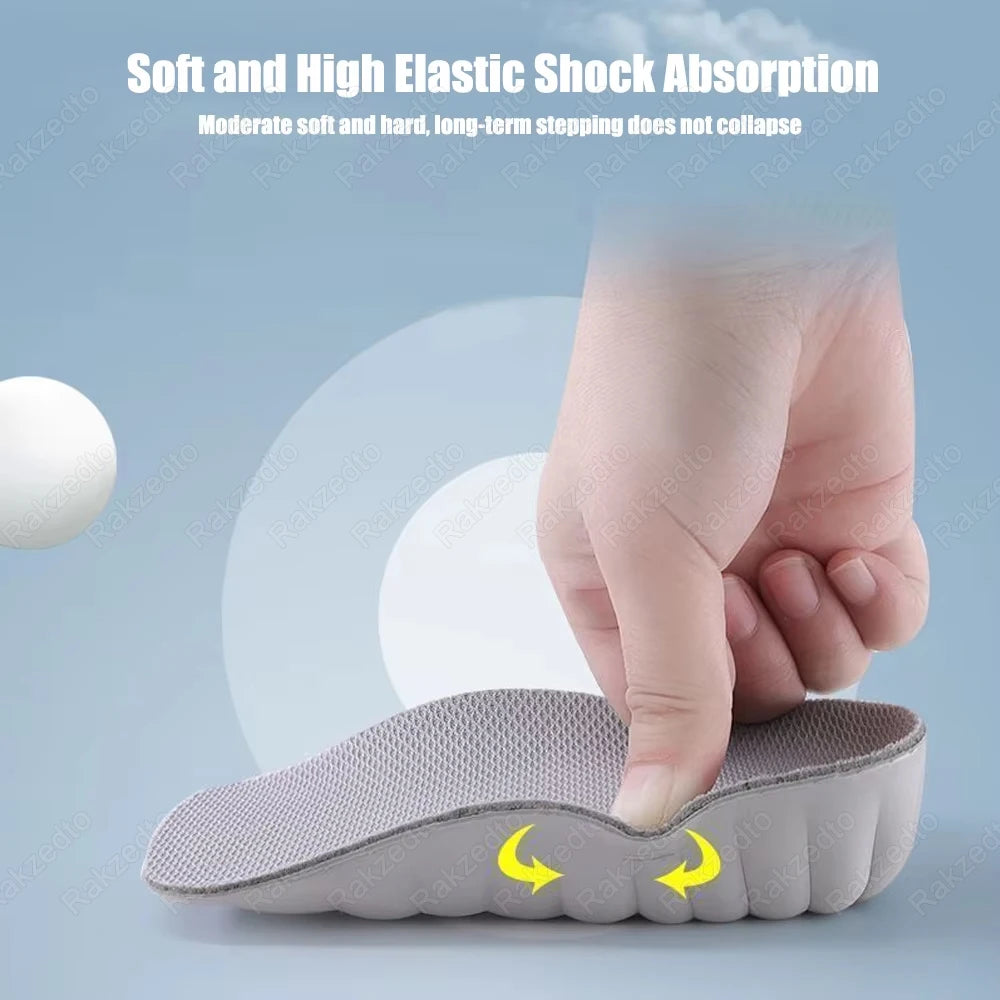 EVA Memory Foam Insoles Height Increase for Man Woman Shoes Heel Lift Inserts for Sneakers Comfort Sole With Arch Support Insole