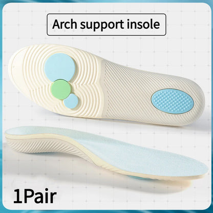 flat foot arch support Orthopedic insoles Plantar fasciitis insoles Elastic sports insoles Shock absorbing Sole unisex 1Pair