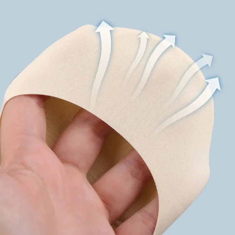 1/2/4 Pairs Women Boat Sock Plantar Fasciitis Shoes Insoles Socks Feet Shock Absorbing Shoe Sole Invisible Non slip Shoe pads