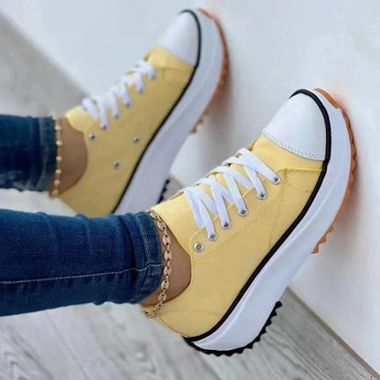 New Fashion Summer Women Casual Shoes Plus Size Sneakers for Women Platform Sport Shoes Female Lace Up Tennis Shoes Size