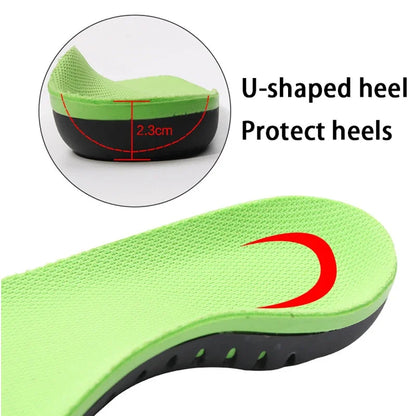 2/4PCS Plantar Fasciitis Insoles Flat Feet Arch Support Orthopedic Insoles GEL Shock Absorbing Soles Soft Elastic Sports Insoles