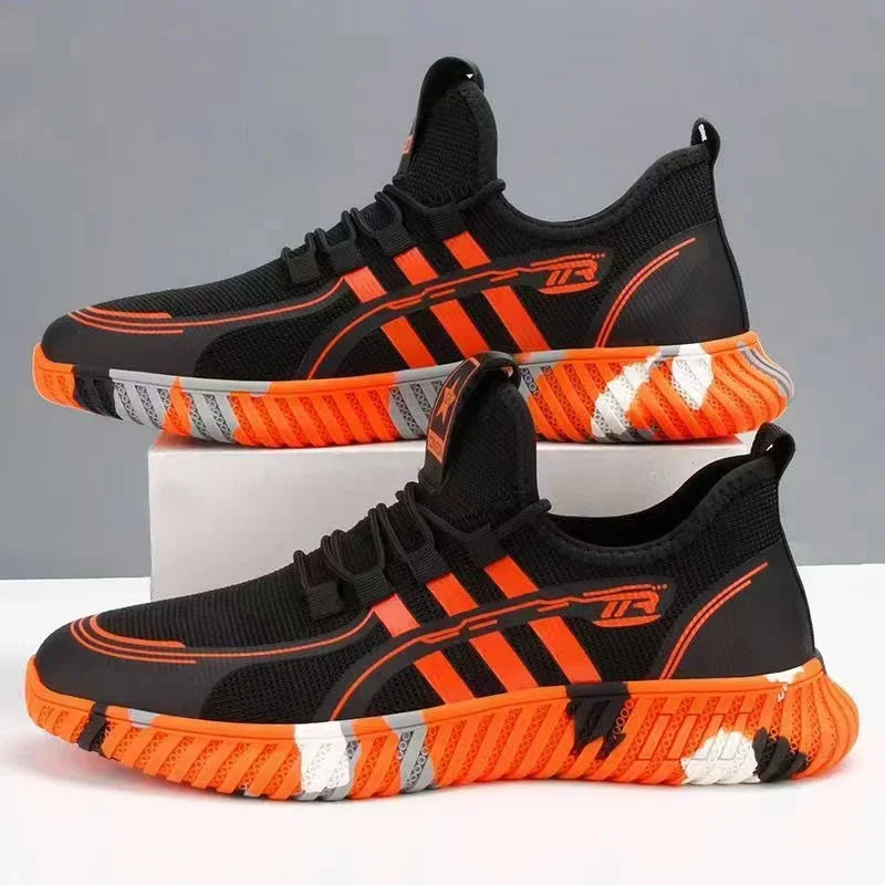 Men's sports shoes, comfortable tennis shoes, mesh surface, fly fabric, anti slip, men's tennis, big discounts, novelty