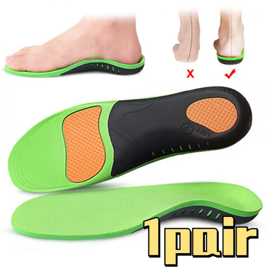 EVA Orthopedic Shoes Sole Insoles for Feet Arch Foot Pad X/O Type Leg Flat Foot Elastic Shock Absorption Comfortable Insoles