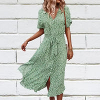 Independent Station Fast Selling Casual Vacation Style Spring Summer Sexy Wide Hem Skirt