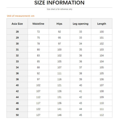 Plus Size 42 44 46 48 50 Classic Men's Jeans Loose Straight Black Blue Jeans Stretch Business Casual Trousers Male Brand Pants