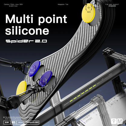 Mcgola Yellow Spider Full-Length Carbon Plate Insole Four-Point Gel Basketball Sports Front Edge Bounce Power-Assisted Slam Dunk