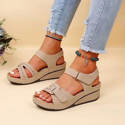 2024 New Sandals Shoes Women Soft Women's Sandals Slip on Open Toe Walking Shoes Slipper Party Footwear Female Zapatillas Muje