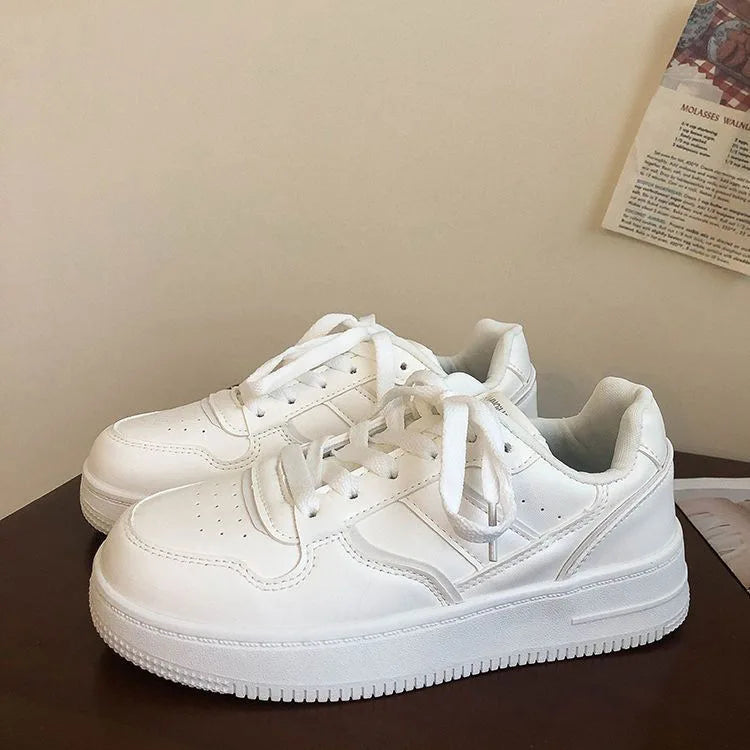 New 2024 Woman Tennis Sneakers Fashion Comfort  Sports Board Shoes Casual Academy Style Little White Shoes Female Spring autumn
