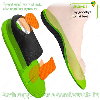 Flat Feet Arch Support X/O Legs Flat Foot Health Shoes Soles Pad Insoles Orthotic Insole for Plantar Fasciitis Orthopedic Unisex