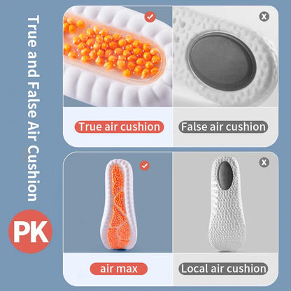 New Sport Latex Insole Cushion Comfortable Plantar Fasciitis Insoles for Feet Man Women Orthopedic Shoe Sole Running Accessories