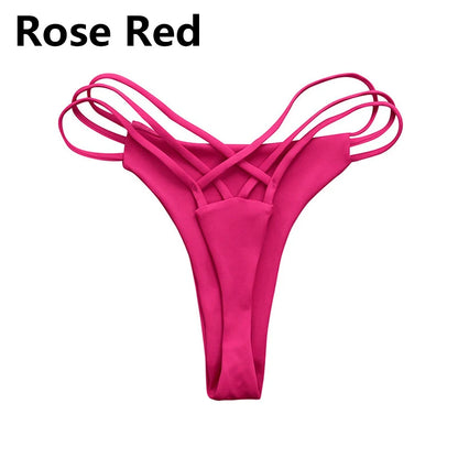 New Swimwear Women Swim Sexy Bikini Thong Swimwear Trunks V Swimsuit Swimwears Tankinis Set