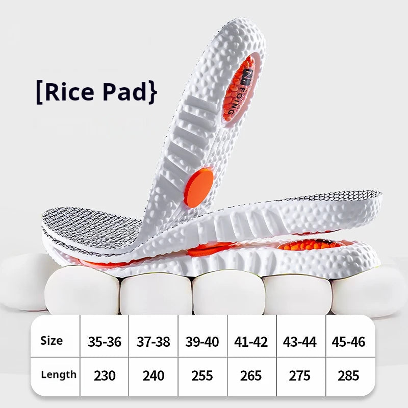 Air Cushion Sports Insole Men Women Arch Support Shoes Insoles Running Shock Absorption Shoe Sole Soft Comfort Shoes Pads 1Pair