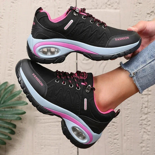 New Vulcanized Women's Shoes Fashionable Luxurious Design Breathable Platform Shoes Comfortable Outdoor Hiking Women's Sneakers