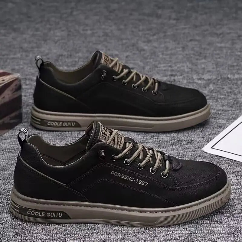 2025 Spring and Autumn Fashion Mens Casual Sneakers New Fashion Lace-up White Shoes Student Comfort Sports Vulcanized Shoes
