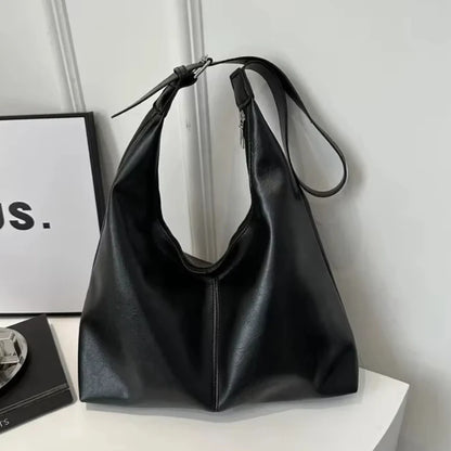 Fashion Leather Tote Bag for Women 2025 Trend Female Simple Large High Capacity Shoulder Bag Women Handbags Messenger Bags