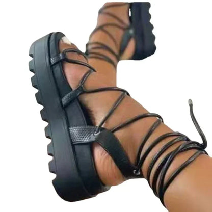 Summer Fashion New Style Slope Heel Thick Bottom Women's Sandals with Bare Toes Thick Heel Strap External Slippers