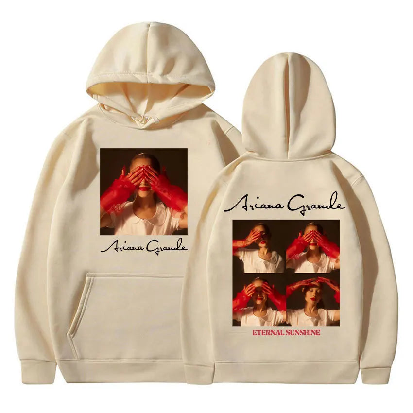 Ariana Grande Eternal Sunshine Album Harajuku Print Autumn and Winter Comfortable Soft Men's Casual Fashion Street Fleece Hoodie