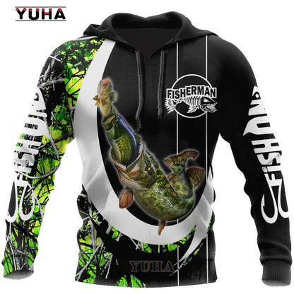 Fashion Men Hoodie Cool Carp Fishing 3D Printed Harajuku Sweatshirt Unisex Casual Pullover hoodies sudadera hombre