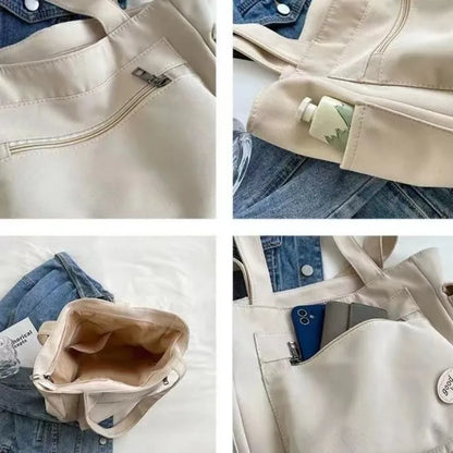 Women's Fashion Shoulder Bag Class Large Capacity Student Tote Bag New Canvas Commuter Handbag Carrying Bags cabas eco bag